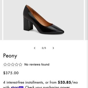 Aquatalia Black Heels with Block Heel and Pointed Toe